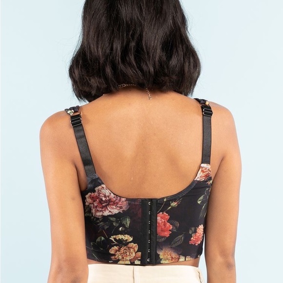 Tilly’s West of Melrose Floral Mesh Corset Tank Top - SEE DESCRIPTION - Picture 3 of 12